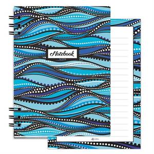 NOTEBOOK A5 WITH SPIRAL EQUILIBRIUM WATER