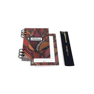 KIT FIRE NOTEBOOK WITH SPIRAL A6 WITH PEN