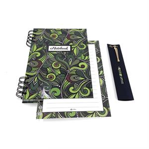 KIT EARTH NOTEBOOK WITH SPIRAL A5 WITH PEN