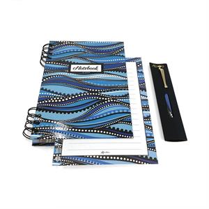 KIT WATER NOTEBOOK WITH SPIRAL A5 WITH PEN