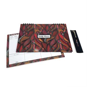 KIT FIRE WEEKLY PLANNER A4 WITH PEN