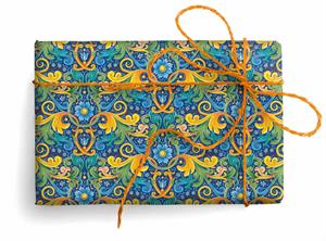 DECORATIVE PAPER WITH GOLD POWDER CALTAGIRONE
