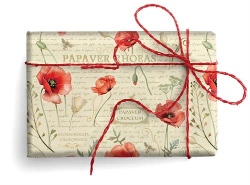 DECORATIVE PAPER WITH GOLD POWDER PAPAVER