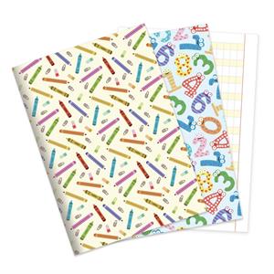 2 A4 NOTEBOOKS WITH GUIDED LINES (2 DISEGNI)