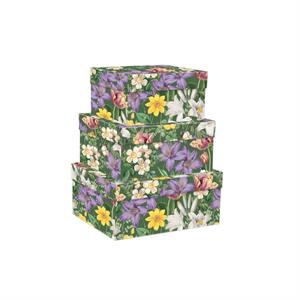 NESTING BOXES 3 MEDIUM SIZE XL FLOWERS