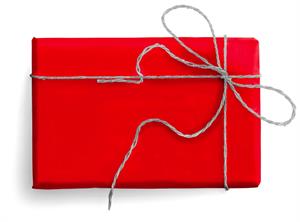 RED GLOSSY WRAPPING PAPER