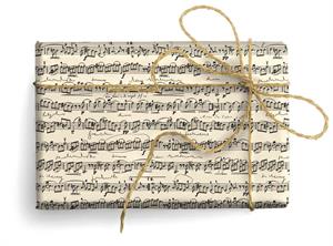 DECORATIVE PAPER WITH GOLD POWDER MUSICA