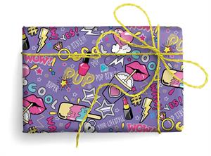 WRAPPING PAPER POP STYLE CON ARGENTO
